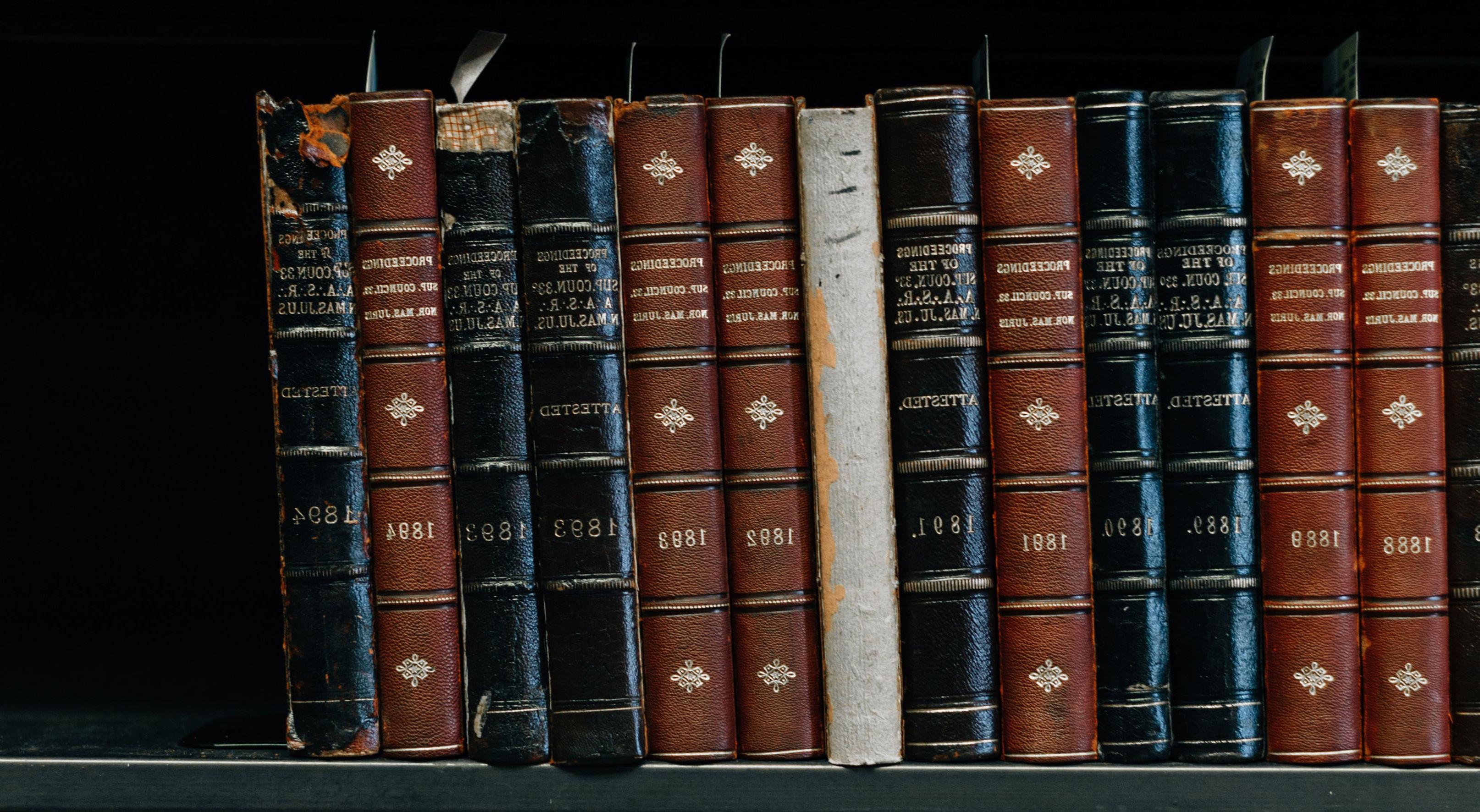 books on a shelf